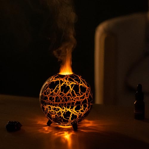 Difusor aromático eléctrico Volcano Humidifier Flame 200ml miniatura 1