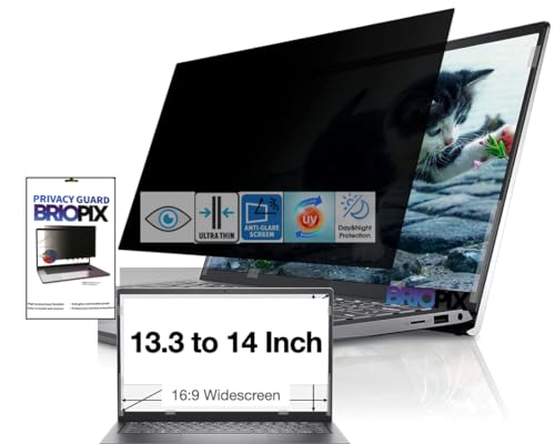 Image of BrioPix - 13.3 to 14 Inch Laptop Privacy Screen | Anti Glare | Eye Protection | Privacy Screen Protector