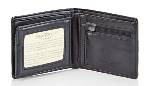 Shagwear Abstract Skull Men's Bi-Fold Wallet, Black3