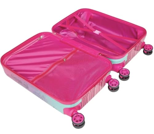 Image of ADSON Abs Kids Trolley 360 Rotating Luggage 360 Degree Wheels Non-Breakable 16 Inch Kids Hardsided Suitcase with 4 Wheels, 360 Degree Wheel Travel Trolley Bag (Design 25)