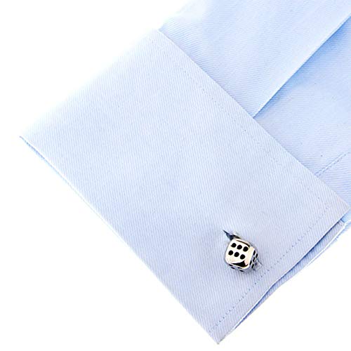 Mancuernillas Vintage de Dados para Hombre Daesar miniatura 2