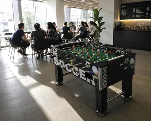 Image of BOOT BOY 'Dynamo' Foosball Table II Table Soccer Game for Adults II Strong Fooseball Table II Perfect to Handle Tough Games at Offices, Clubs, Resorts, Colleges, Men's Cave II 55 * 30^35 Inches /L*B*H