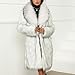 AQAYL Faux Fur Coat Women Long Fuzzy Fleece Jacket Open Front Cardigan Fur Lapel Coat Warm Winter Coats Fashion Outfits White