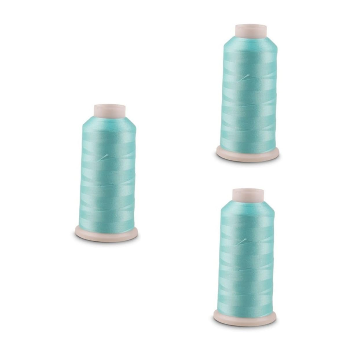 SHINEOFI 3piezas Hilo De Bordar Luminoso De Yardas Azul Para Coser y Manualidades Brilla La Oscuridad Hasta Horas y Versátil Para Ropa Accesorios