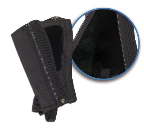 Ovation Blizzard Fleece Lined Half Chaps - Kids - Size:16-18 Color:Black