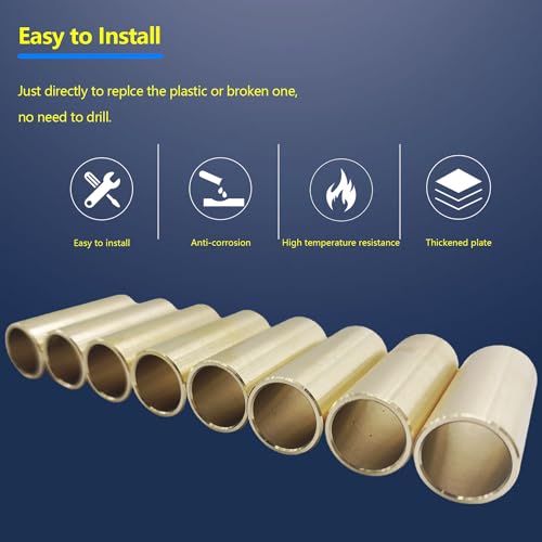 BIGLKNM ID 9/16" OD 11/16" Leaf Spring Bushing Kit for Trailer Dexter Axle, Bronze Shackle Bushings Trailer Axle Bushing Tools Replace Double Eye Springs-8 PCS