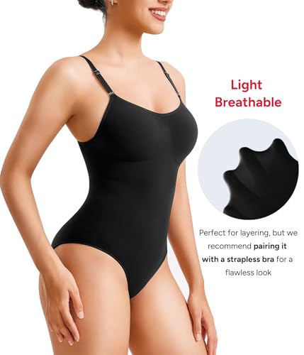 Nebility Shapewear Tummy Control Bodysuits For Women Seamless Snatched Body Suit Waist Trainer Body Shaper thumb #1