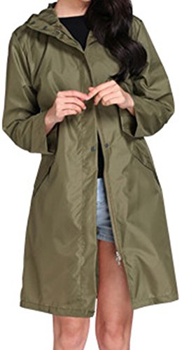 Sister Amy Women's Waterproof Lightweight Raincoat Outdoor Hooded Rain Jacket