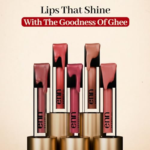 Image of ENN Liquid Lipstick Combo Set (Pack of 5 Perfect Nudes) | Long Lasting 12H, Transferproof & Highly Pigmented | Semi Matte Lipstick with Vitamin E, Ghee & Argan Oil