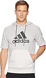 adidas Mens Athletics Sport ID Short Sleeve Pullover Cotton Hoody