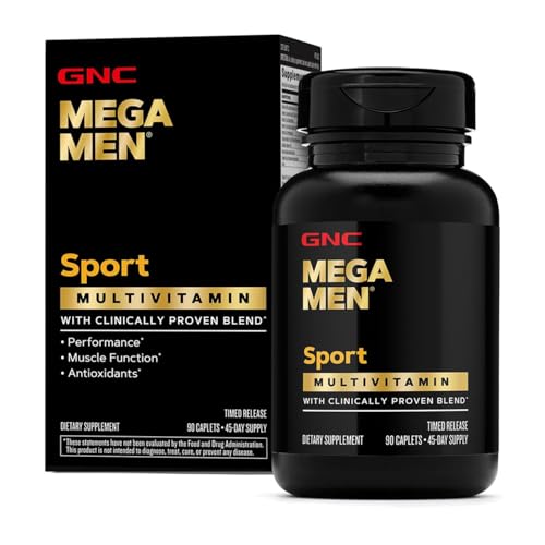 GNC Mega Men Sport Multivitamin for Men | Performance, Muscle Function, and General Health | 90 Count