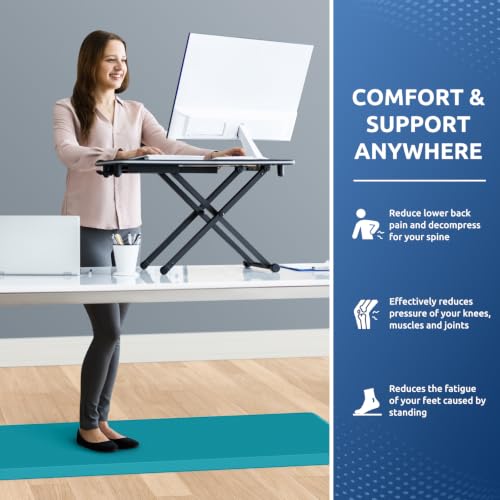 Image of KitchenClouds Kitchen Mat Cushioned Anti Fatigue Kitchen Rug Non Slip Standing Mat Comfort Floor Mats for Sink Office (17.3 inchx60 inch- 0.8inch,Green) | Water-Resistant, Non-Slip, Easy to Clean Comfort Floor Mat for Kitchen, Sink & Office, Multiple Colors & Sizes, 17.3 inch x 60 inch