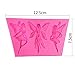 1pc Lovely Three Fairies Angle Shape Silicone Mold for DIY Candy Soap Mould Crystal Jelly Shots Pudding Desserts Gum Paste Chocolate Fondant Mold Cupcake Cake Topper Decoration Handmade Ice Cream