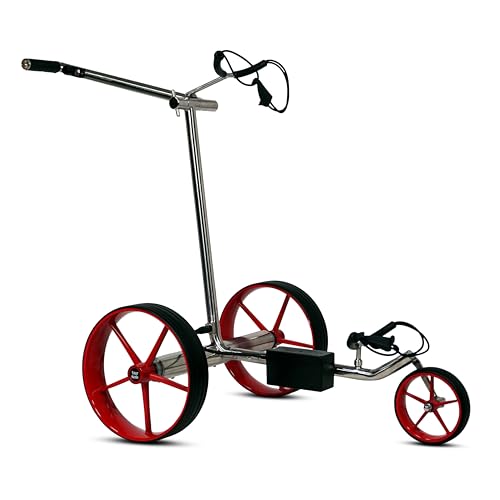 tour made Haicaddy HC5 Edelstahl I Golftrolley...