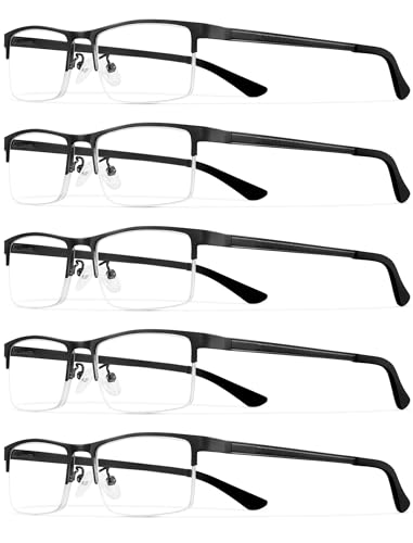 MEETSUN 5Pack Reading Glasses for Men Bl…