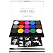 Face Paint Kit for Kids, Professional Quality Face & Body Paint, Hypoallergenic Safe & Non-Toxic, Easy to Painting and Washing, Ideal for Halloween Party Face Painting, 15 Colors with Two Brush