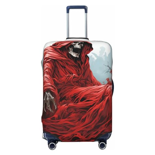 grim reaper angel Death Dark Blood red Elastic Travel Luggage Cover Travel Suitcase Cover for Trunk Case 19''-32'' Luggage Protective Cover