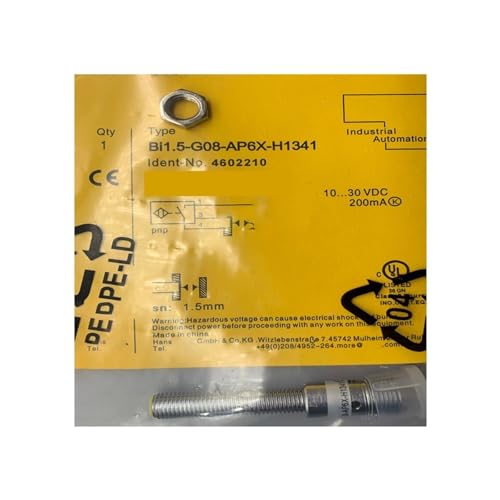 Détecteur capteur inductif BI1.5-G08-AP6X-H1341 PNP commutateur de position machine-outil M8
