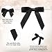50 Pcs Black Bows, 2.5 Inch Ribbon Bow, Premade Bows, Black Bow for Cake Balloons Treat Bags Decorations