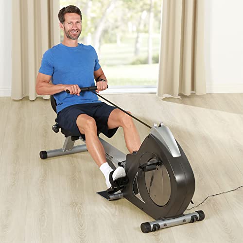 maxVitalis Liege-Sitz-Ergometer, verwendbar als Rudergerät & Pilates-Gerät 3in1 für Zuhause mit Handpulssensoren – Bild 5