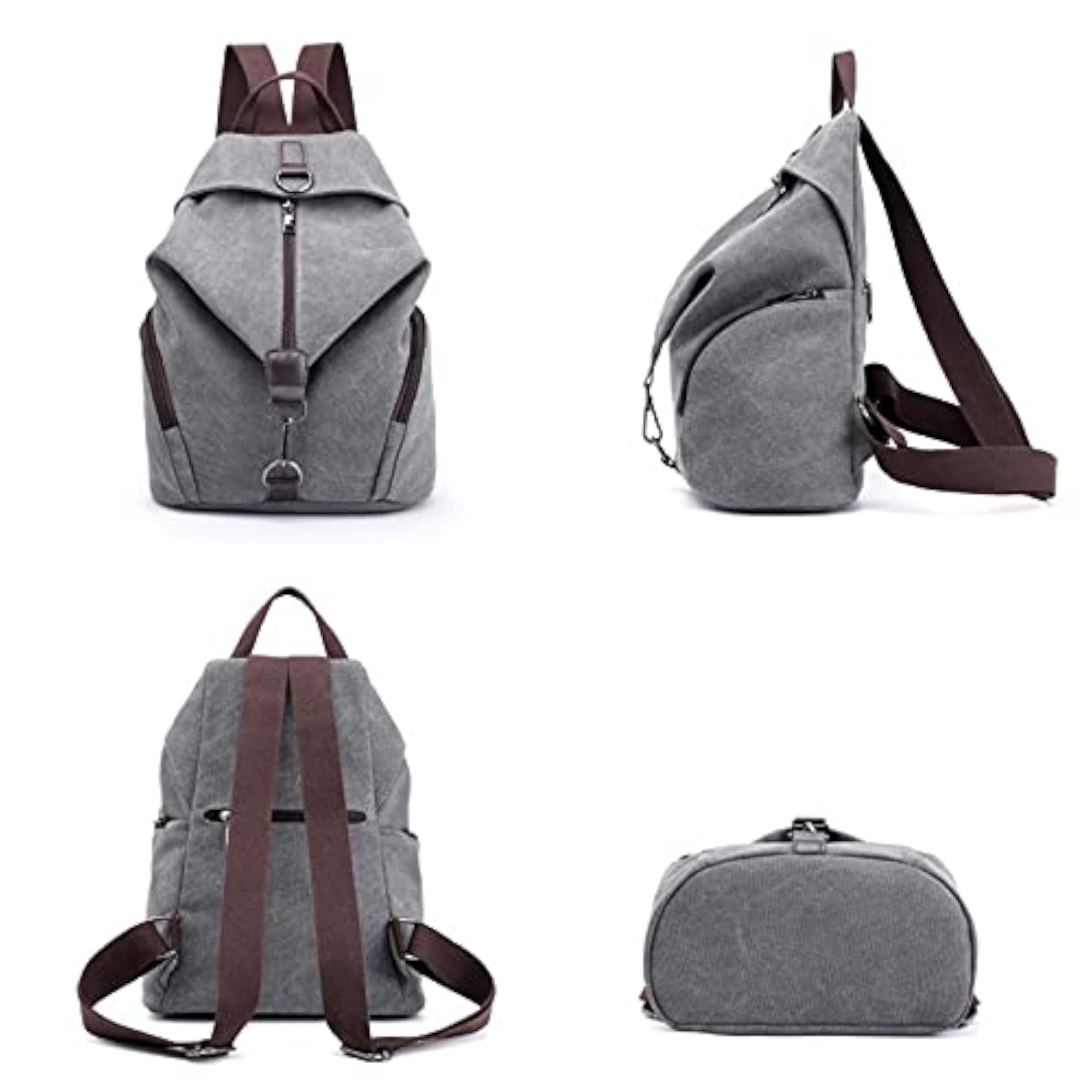 Women's Retro Casual Canvas Backpack, College Style