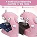 Sewing Machine for Beginners with Expansion Table and Foot Pedal and 42Pcs Sewing kit Finger Guard & Light Mini Small Portable Sewing Machines 2-Thread 2-Speed 2-Switches for Kids Ages 8-12 Peach Pink