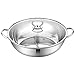 Kuchenka indukcyjna, płyta grzewcza, stal nierdzewna, zapiekanka Hot Pot naczynie do zupy z podziałką, ze szklaną pokrywką 32 cm
