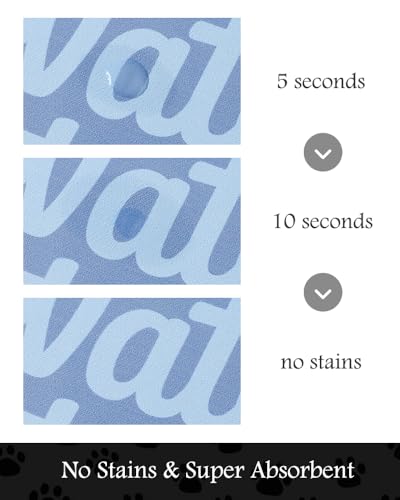 Image of Pet Feeding Mat-Absorbent Dog Mat for Food and Water Bowl-No Stains Quick Dry Water Dispenser Mat-Dog Accessories Pet Supplies-Bowl for Messy Drinkers（Words,16 inchx24 inch