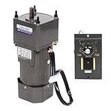 90W 100K Gear Motor 13.5RPM Adjustable Variable Gear Reducer Motor Electric Single-Phase Reduction Gearbox High Torque Variable Speed Adjustable Controller Governor Combo for Industry 110V AC