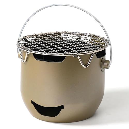 Poêle à charbon de table en acier inoxydable élégant et durable pour camping - 2