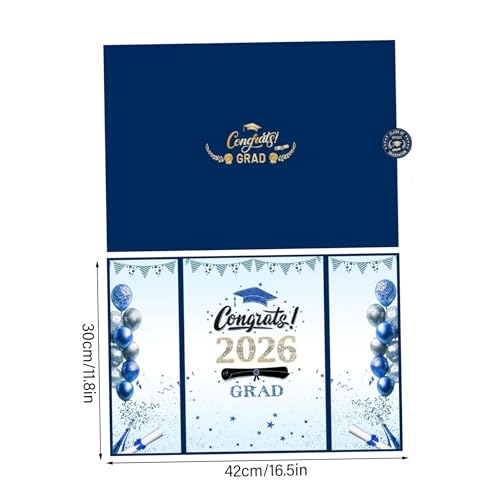 Libro de invitados de graduación el regalo perfecto de decoración azul 3