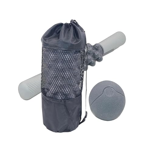 Rodillo espuma masaje,Recuperación Mejorada Antideslizante con Pelota de Masaje - Rodillo de Liberación Muscular | Set con Palillo y Pelota para Relajación, Fitness, Pilates, Viajes, Hogar, Dormitorio