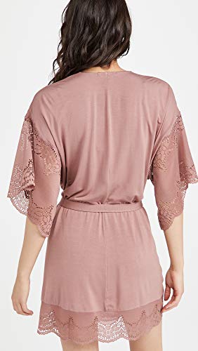 Eberjey Beatrix Lace Women's Robe (Hazelnut, Large) #TOP2