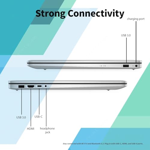 Image of HP 17 Laptop Computer for Business and Students, 17.3 inch HD+ Display, Intel 10-Core i5-1334U,Windows 11 Pro, Numeric Keypad,Silver (16GB RAM | 1TB SSD)