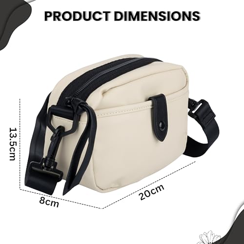 Image of TS WITH TECHSUN Quilted Small Crossbody Bag for Women, Waterproof PU Leather Sling Bag with Adjustable Strap, Lightweight Travel Shoulder, Purse for Phone, Wallet, Keys, Makeup