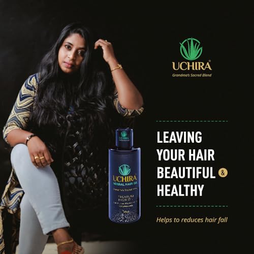 Image of Herbal Hair Oil | Natural and Ayurvedic Hair Oil for Men and Women | Grandma's Sacred Blend with Coconut Oil, Aloevera, Bhringraj