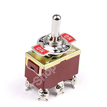 Toggle Switch 3 Terminal 6Pin ON-Off-ON 15A 250V Toggle