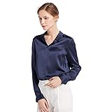 Caractéristiques boutonné col de chemise; Manches longues avec chemise boutonnée menotte dans le dos; Design amélioré avec le buste Gap problème, No Worry About It; Assorti de haute qualité Mère de boutons perle; Ajouter ce classique DOIT AVOIR ESSENTIEL Chemise en soie dans votre garderobe d'avoir des options Matching sans fin