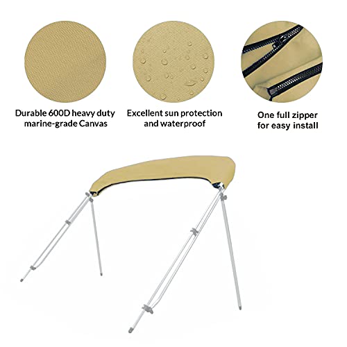 Image of SavvyCraft Boat 4 Bow Bimini Replacement Canvas w /Boot No Frame 8ft /10ft