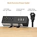 Desk Clamp Power Strip, Desktop Power Outlet Clamp Mount with 3 USB Ports, 2 AC Outlets, Mountable Desk Outlet Removable Power Plugs with 6.56ft Power Cord (2AC3USB-Black)