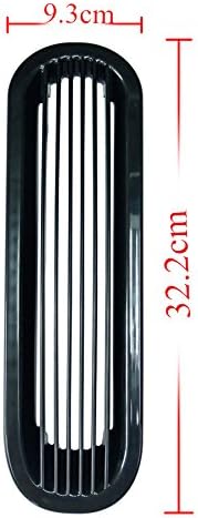 Bentolin Cool Bar Style Black Front Grille Grill Mesh Insert Kit Compatible for Wrangler Rubicon Sahara Jk 2007-2015 Model 7 Pieces (Cool Bars Grossy Black-3M Version)