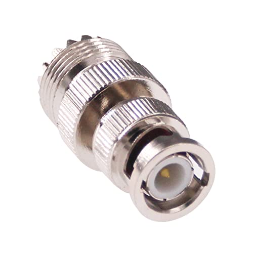 Adaptador BNC Macho a UHF Hembra 2 piezas miniatura 5