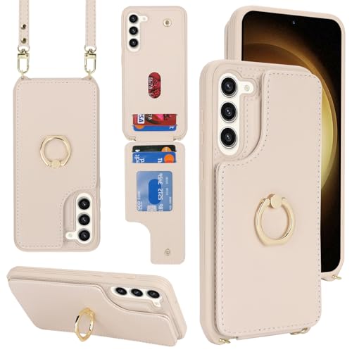 Lipvina for Samsung Galaxy S23 Plus Case with Strap,Beige by Lipvina - Used condition - Image 2