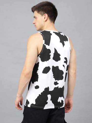 Image of Veirdo Men's Sleeveless Regular Fit Tshirt, All Over Printed Vest for Men, Cotton Sando for Beach Wear, Gym, Cycling, Running, & Other Sports (Available in Different Pattern)