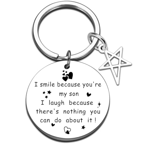 To My Son Unique Birthday Gift For My Son Graduation 2025 Keychain Gifts For 18 Year Old Boy Son Teenage Boy Gifts For Sons Adult Keychain