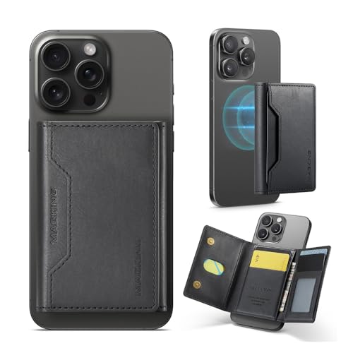 XFSRG Cartera Magnetica PU Piel Sintética con 8 Ranuras y Soporte Ajustable Compatible para Smartphones