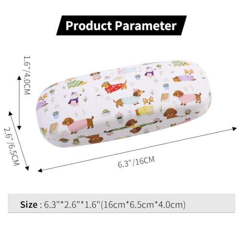 Image of PERFECTSIGHT Hard Shell Eyeglasses Case, Kawaii Protective Glasses Case for Kids, Cute Eyeglass Case for Women Men Girls
