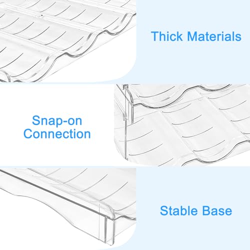 Guyuyii-Stackable-Water-Bottle-Organizer-for-Cabinet-2-Pack-Bottle-Storage-Rack-for-Pantry-Fridge-Kitchen-Countertop-Holds-6-Bottles-Space-Saving-Design-for-Travel-Mugs-Wine-Bottles