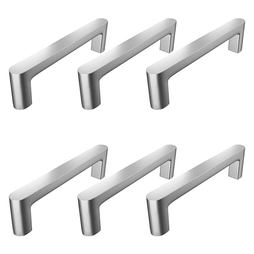 Image of Atlantic Cabinet Pull Handle Chrome Finish, Total Length 5.50 inch, Hole-to-Hole 128 mm, Pack of 6