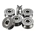 X-BAOFU, 10pcs V Groove abgedichtete Kugellager Drahtführungsrolle Räder Rollen 4mm High Carbon Steel Ball Bearing (Größe : 4mm(Width))